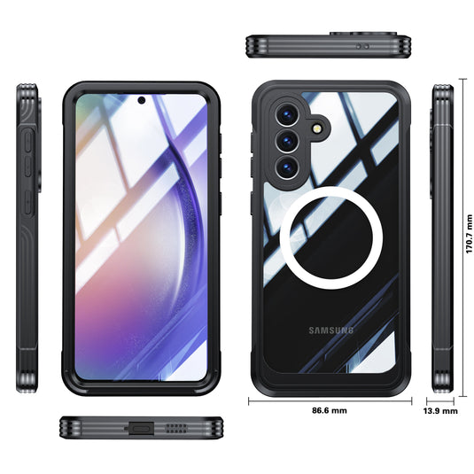 [Magsafe Compatible] Samsung Galaxy A57 (A576) - 9H Glass Three-proof Full Cover Heavy Duty Series Case - Polar Tech Australia