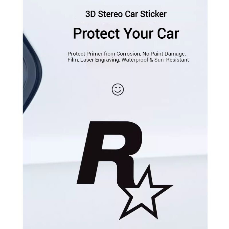 Chargez l&#39;image dans la visionneuse de la galerie, R Star Car Stickers Electric Game Around GTA5 Speed Car Body Scratch Stickers Fuel Tank Cover Stickers - i-Station Mobile Phone &amp; Electronic Device Repair and Accessories
