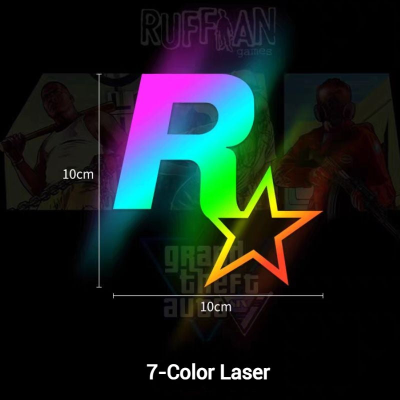 Chargez l&#39;image dans la visionneuse de la galerie, R Star Car Stickers Electric Game Around GTA5 Speed Car Body Scratch Stickers Fuel Tank Cover Stickers - i-Station Mobile Phone &amp; Electronic Device Repair and Accessories
