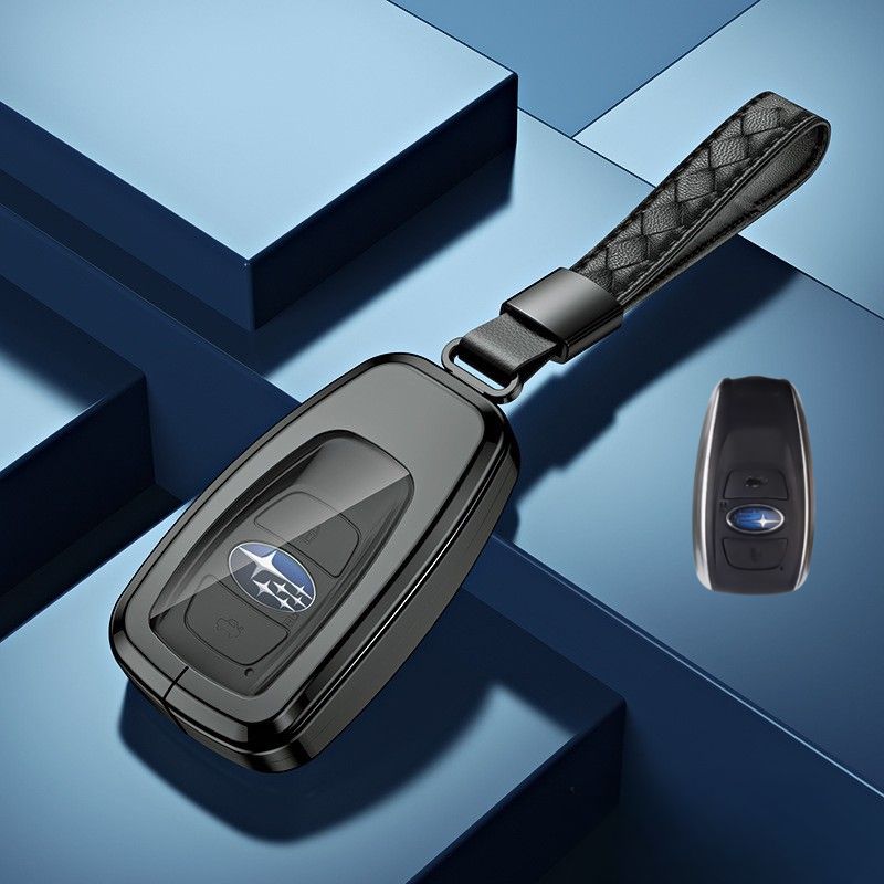 Load image into Gallery viewer, Subaru Alloy + TPU Film Protection Car Key Fob Case Cover For Outback, Forester, Impreza, WRX, XV, Crosstrek, Legacy
