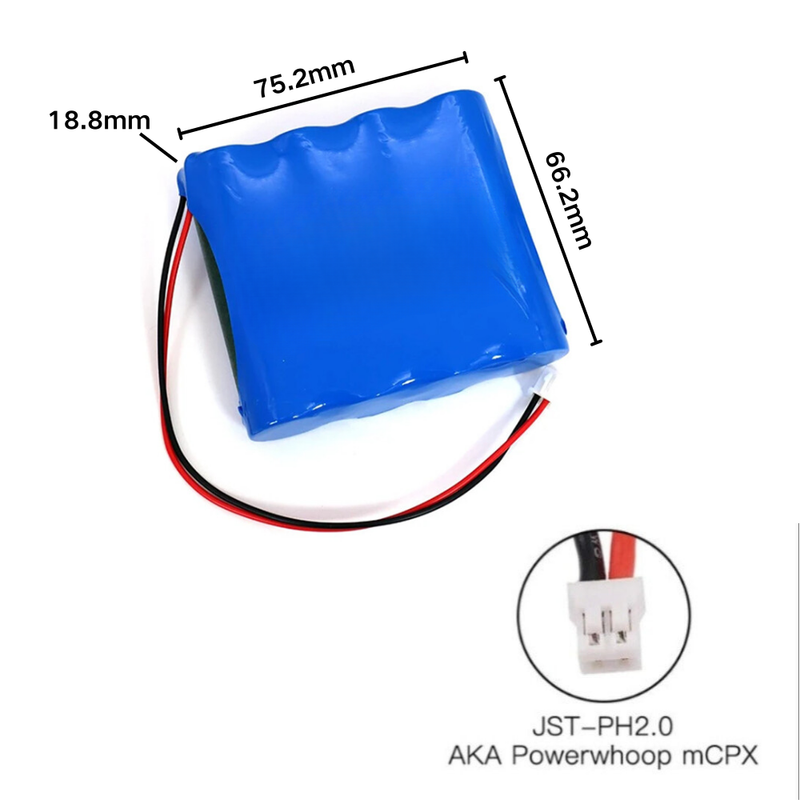 Load image into Gallery viewer, [PH2.0-JST Connector][18650] Universal 6000mAh 7.4V Rechargeable Li-Ion Lithium Polymer Battery - Polar Tech Australia
