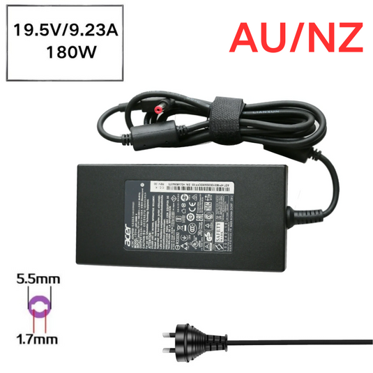 [19.5V-9.23A/180W][5.5x1.7] Acer Nitro 5 AN515-57-55R8 N20C1 AC Power Supply Adapter Charger - Polar Tech Australia