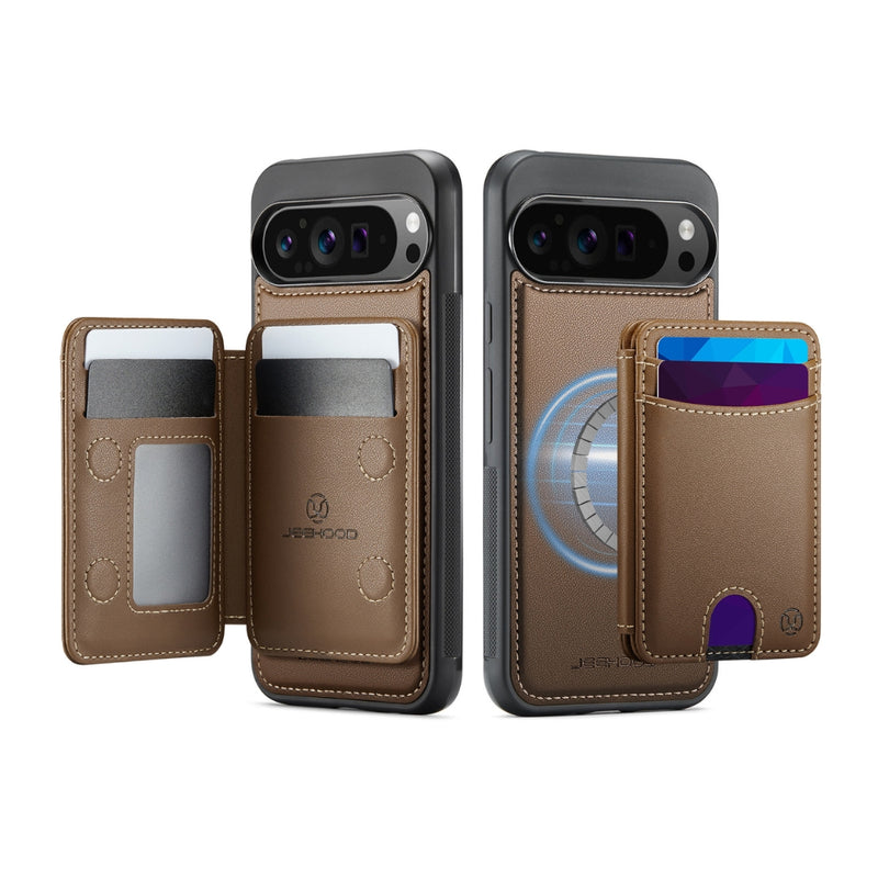 Chargez l'image dans la visionneuse de la galerie, Google Pixel 11 Pro XL - Flip Card Bag MagSafe Split RFID Leather Phone Case
