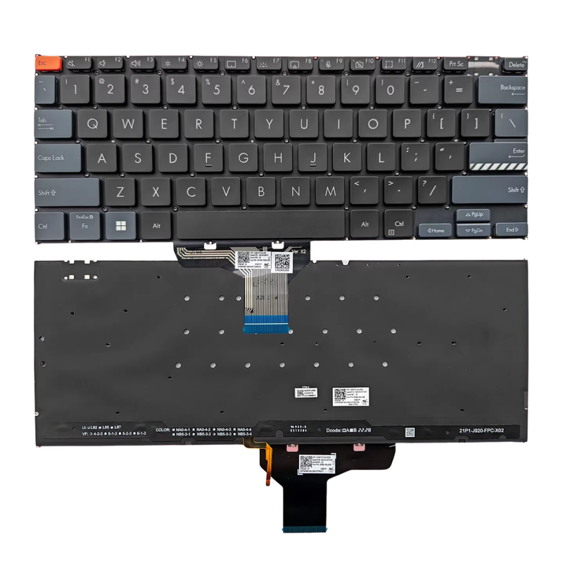 Chargez l'image dans la visionneuse de la galerie, ASUS Vivobook S14 Flip TP3402 TN3402Z TN3402Q 14" 14.0 Inch Series - Laptop Keyboard With Backlit US English Layout - Polar Tech Australia
