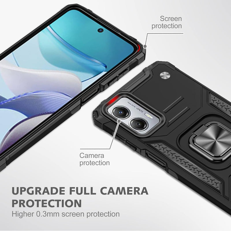 Cargue la imagen en el visor de la galería, [Magnetic Rotable Kickstand] Motorola Moto G53 - Shield Shockproof Rugged Heavy Duty Case - Polar Tech Australia

