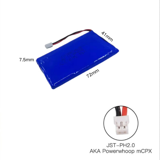 [PH2.0-JST Connector][754170] Universal 3000mAh 3.7V Rechargeable Li-Ion Lithium Polymer Battery - Polar Tech Australia
