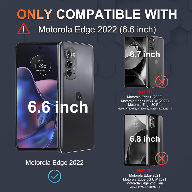 Chargez l&#39;image dans la visionneuse de la galerie, [Magnetic Ring Kickstand][Camera Cover] Motorola Moto Edge 2022 - Shield Shockproof Rugged Heavy Duty Case - Polar Tech Australia
