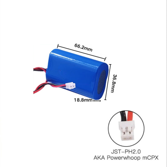 [PH2.0-JST Connector][18650] Universal 4400mAh 3.7V Rechargeable Li-Ion Lithium Polymer Battery - Polar Tech Australia