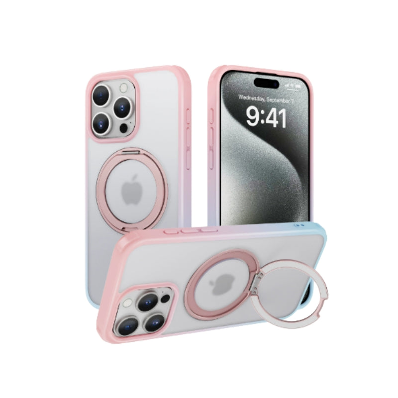 Cargue la imagen en el visor de la galería, [Magsafe Compatible][Foldable Kick Stand Ring] Apple iPhone 16/16 Plus/16 Pro/16 Pro Max - Soft Skin Heavy Duty Drop Proof Case - Polar Tech Australia
