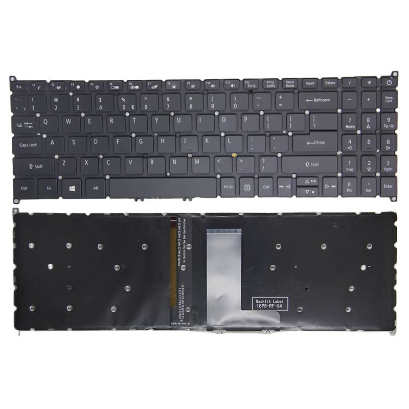 Chargez l'image dans la visionneuse de la galerie, Acer Swift 3 SF316-51-51DT N20C13 / Extensa EX215-21 EX215-22 EX215-51G EX215-53 Series - Laptop Keyboard With Backlit US English Layout
