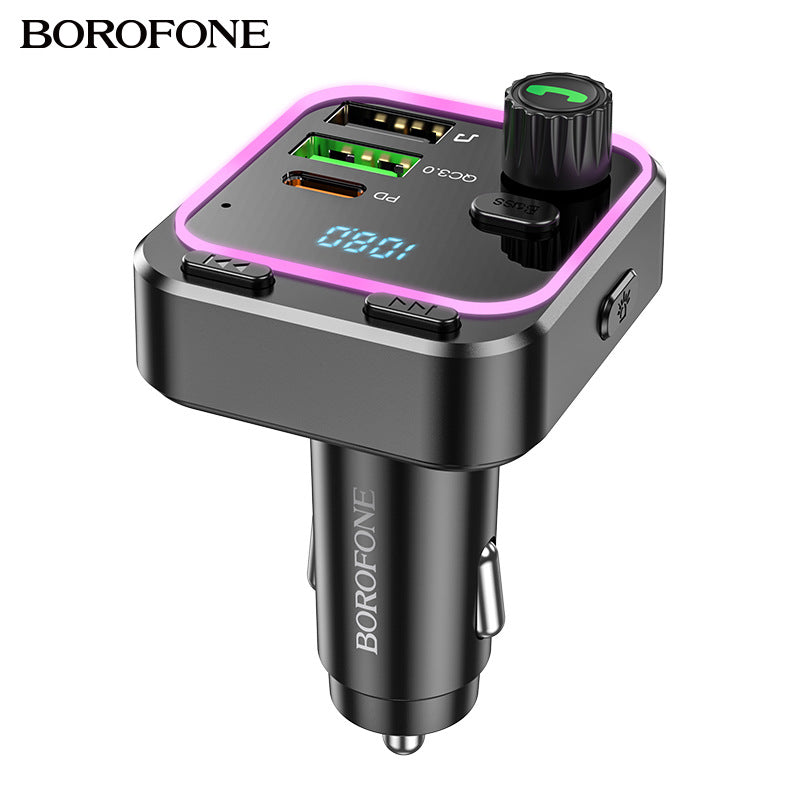 Load image into Gallery viewer, [BC53] HOCO Dual USB + PD USB-C Port 20W Car Charging Adapter With FM Transmitter
