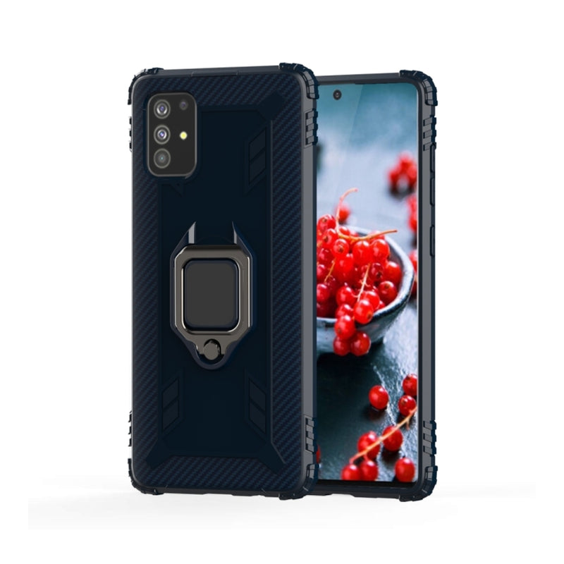 Load image into Gallery viewer, OPPO A91 / Reno3 - Carbon Fiber Protective Case with 360 Degree Rotating Ring Holder - Polar Tech Australia
