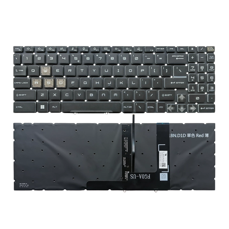Chargez l'image dans la visionneuse de la galerie, MSI Crosshair A16 A17 A18 HX D8W D8WFKG A8WGKG Series - Laptop Keyboard With Backlit US layout
