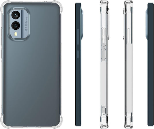 Nokia X30 - AirPillow Cushion Transparent Soft Clear TPU Four Corners Protective Case - Polar Tech Australia