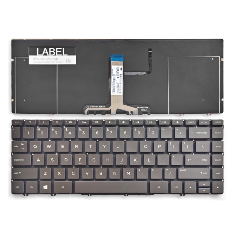 Cargue la imagen en el visor de la galería, HP Spectre 13-AF 13T-AF TPN-C132 Series - Laptop Keyboard With Backlit US Layout
