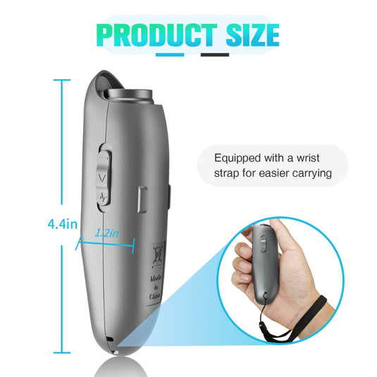 PAPANI Handheld Ultrasonic Dog Training Anti-Bark Device USB Charging Port - Polar Tech Australia