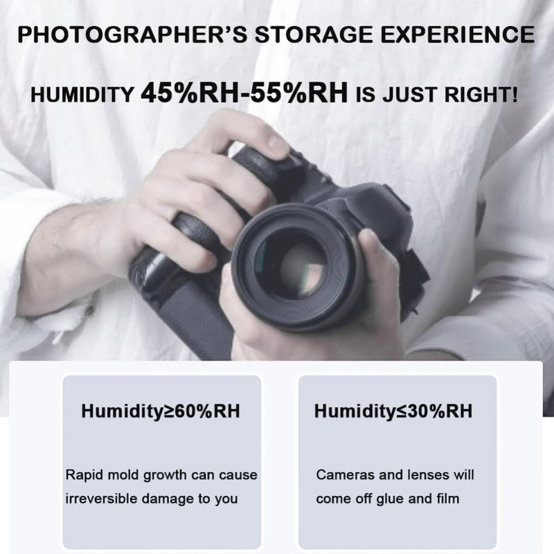Cargue la imagen en el visor de la galería, 32L Camera Dehumidifying Dry Cabinet, Electronic Moisture Proof Storage Cabinet for DSLR Camera Lens, Photography Equipment, Digital Devices, Silent Energy Saving Dry Box
