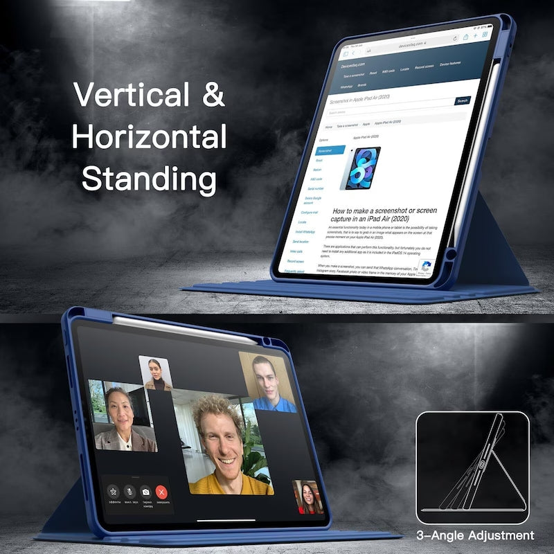 Load image into Gallery viewer, Lenovo Idea Tab Pro (TB373FU / TB375FC) Series - Smart 360 Roate Stand Case Pencil Holder - Polar Tech Australia

