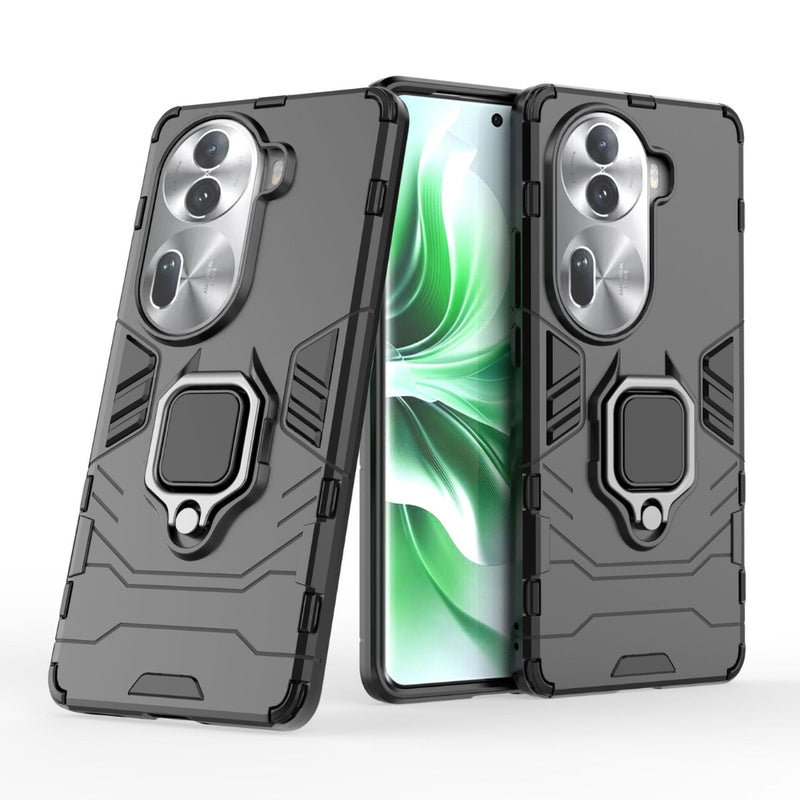 Cargue la imagen en el visor de la galería, OPPO Reno11 Pro 5G (CPH2607) - Heavy Duty Armor Case With Ring Holder Stand - Polar Tech Australia
