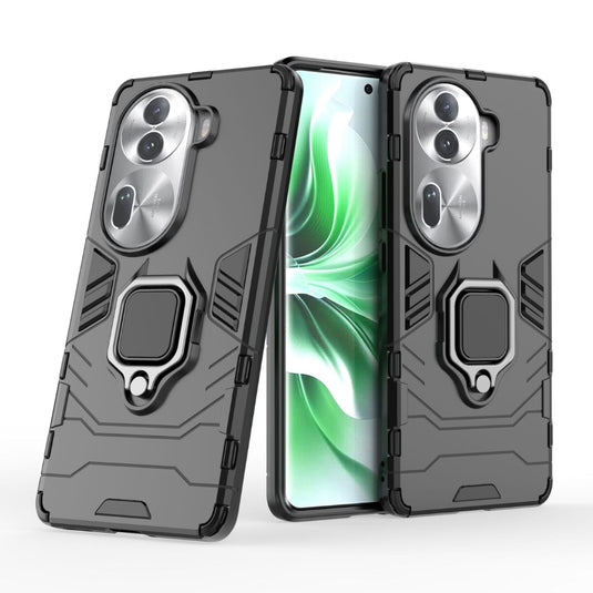 OPPO Reno11 Pro 5G (CPH2607) - Heavy Duty Armor Case With Ring Holder Stand - Polar Tech Australia