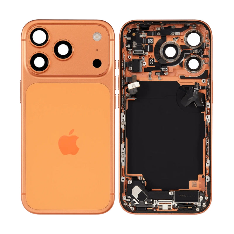 Cargue la imagen en el visor de la galería, [Assembly With Flex] Apple iPhone 17 Pro - Back Rear Glass With Steel Plate With Wireless NFC Charging MagSafe Magnet &amp; Flashlight Flex
