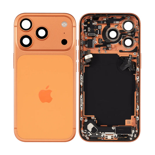 [Assembly With Flex] Apple iPhone 17 Pro - Back Rear Glass With Steel Plate With Wireless NFC Charging MagSafe Magnet & Flashlight Flex
