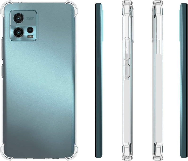 Cargue la imagen en el visor de la galería, Motorola Moto G72 - AirPillow Cushion Transparent Soft Clear TPU Four Corners Protective Case - Polar Tech Australia
