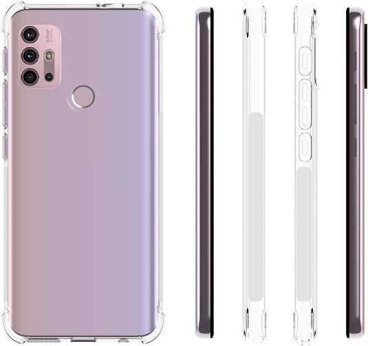 Motorola Moto G10/Moto G20/Moto G30/Moto G10 Power - AirPillow Cushion Transparent Soft Clear TPU Four Corners Protective Case - Polar Tech Australia