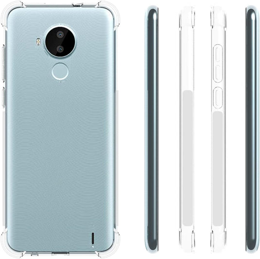 Nokia C30 - AirPillow Cushion Transparent Soft Clear TPU Four Corners Protective Case - Polar Tech Australia
