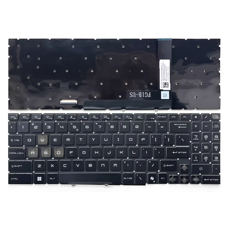 Chargez l'image dans la visionneuse de la galerie, MSI Stealth A18 AI A3XW A3XWJG A3XWIG HG IG Series - Laptop Keyboard With Backlit US layout
