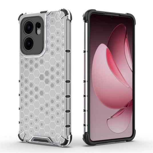 OPPO Reno13 F 4G/5G - Honeycomb Transparent Shockproof Protection Case - Polar Tech Australia