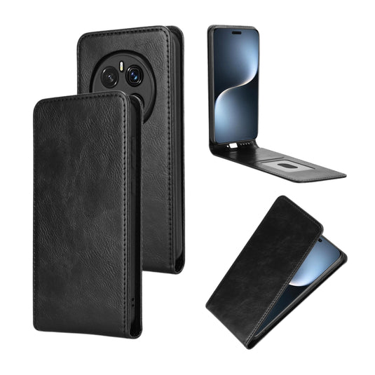 Honor Magic7 (PTP-AN00) - Magnetic Vertical Flip Leather Phone Case