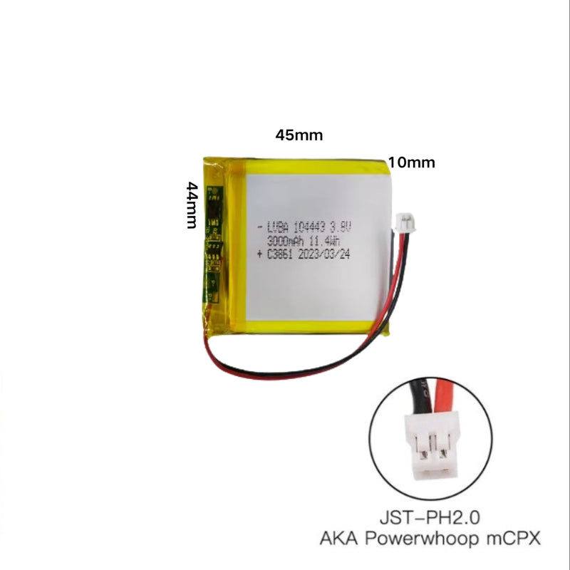 Load image into Gallery viewer, [PH2.0-JST Connector][104443] Universal 3000mAh 3.8V Rechargeable Li-Ion Lithium Polymer Battery - Polar Tech Australia
