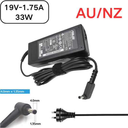[19V-1.75A/33W][4.0x1.35] ASUS VivoBook Laptop AC Power Supply Adapter Charger