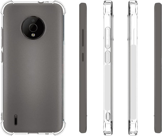 Nokia C200 - AirPillow Cushion Transparent Soft Clear TPU Four Corners Protective Case - Polar Tech Australia