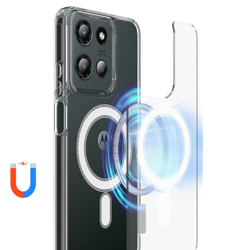 Load image into Gallery viewer, Motorola Moto G 5G (2025) - MagSafe Clear Acrylic PC Hybrid TPU Phone Case - Polar Tech Australia
