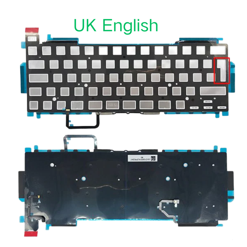 Load image into Gallery viewer, MacBook Pro 13" A2251 (2020) - Keyboard Backlight Sheet US UK English Layout
