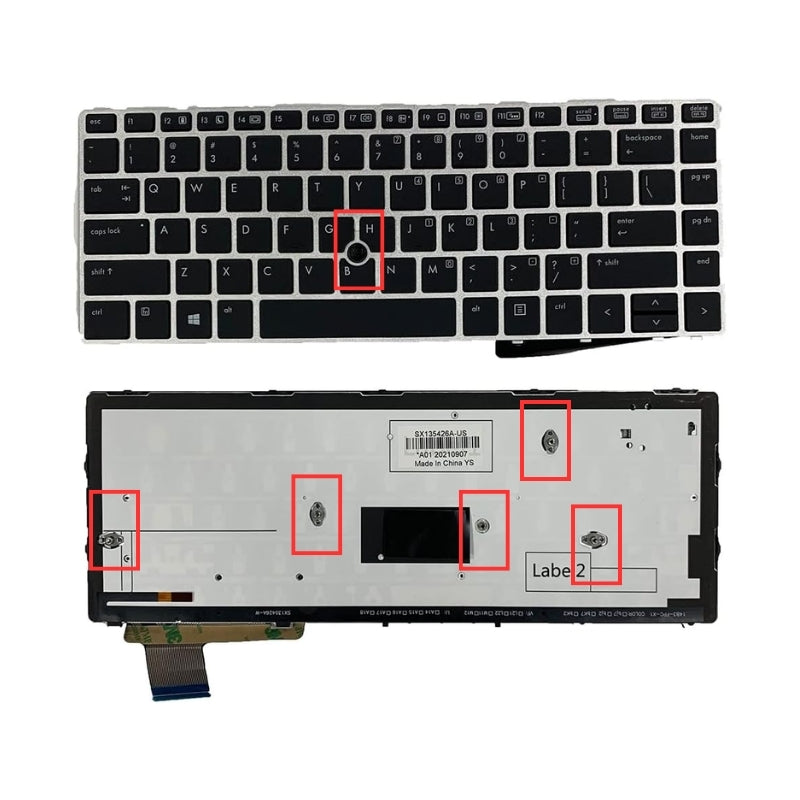 Load image into Gallery viewer, HP EliteBook Folio 9470M 9470 9480 9480M Series - Laptop Keyboard With Back Light US Layout - Polar Tech Australia
