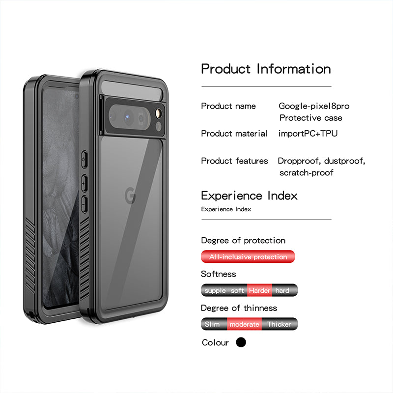 Chargez l&#39;image dans la visionneuse de la galerie, Google Pixel 8 Pro (GC3VE) - Redpepper Full Covered Waterproof Heavy Duty Tough Armor Case - Polar Tech Australia
