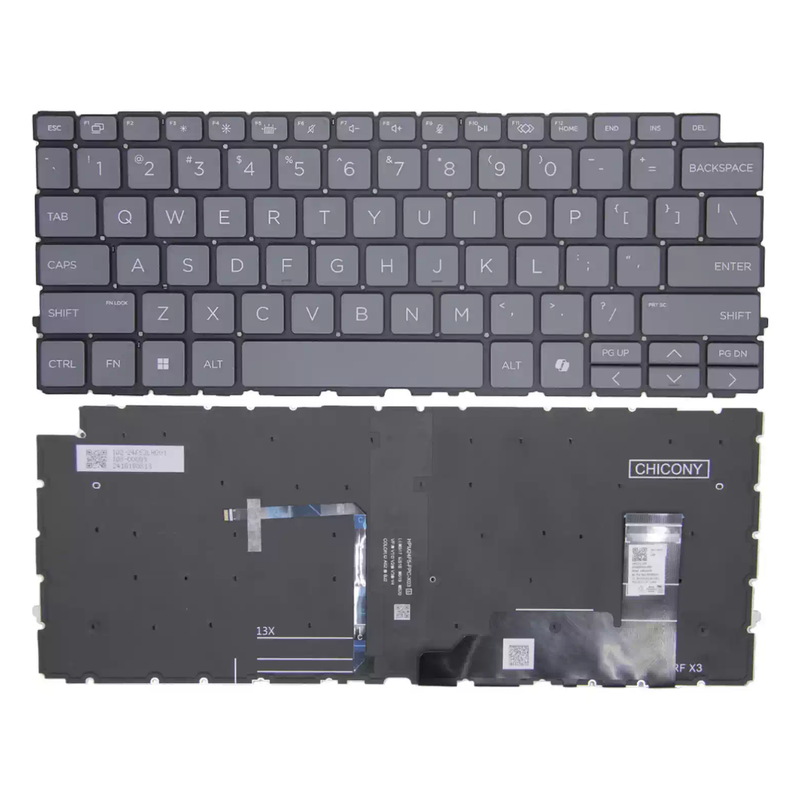 Chargez l'image dans la visionneuse de la galerie, HP EliteBook 1040 G9 G10 / Spectre x360 14 14t-eu Series - Laptop Keyboard With AI Key &amp; Backlit US English Layout
