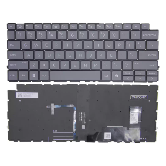 HP EliteBook 1040 G9 G10 / Spectre x360 14 14t-eu Series - Laptop Keyboard With AI Key & Backlit US English Layout
