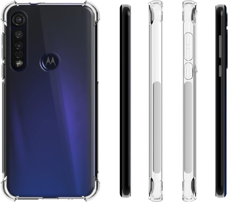 Cargue la imagen en el visor de la galería, Motorola Moto G8 Plus - AirPillow Cushion Transparent Soft Clear TPU Four Corners Protective Case - Polar Tech Australia
