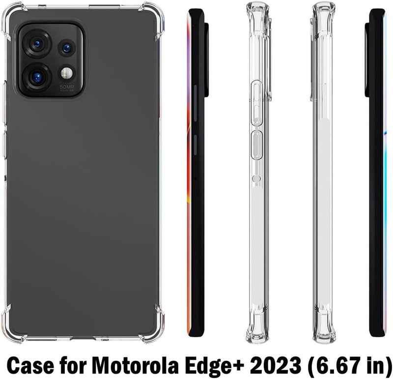 Cargue la imagen en el visor de la galería, Motorola Moto Edge Plus 2023 - AirPillow Cushion Transparent Soft Clear TPU Four Corners Protective Case - Polar Tech Australia
