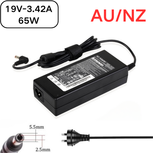[19V-3.42A/65W][5.5x2.5] Lenovo IdeaPad U350 Monitor Desktop Laptop AC Power Supply Adapter Charger - Polar Tech Australia