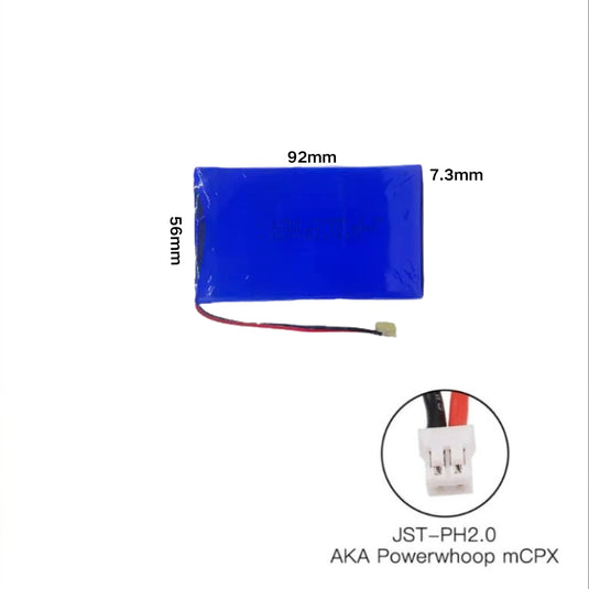 [PH2.0-JST Connector][735690] Universal 5000mAh 3.7V Rechargeable Li-Ion Lithium Polymer Battery - Polar Tech Australia