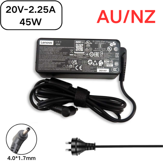[20V-2.25A/45W][4.0x1.7] Lenovo IdeaPad Miix Chromebook Yoga Laptop AC Power Supply Adapter Charger - Polar Tech Australia