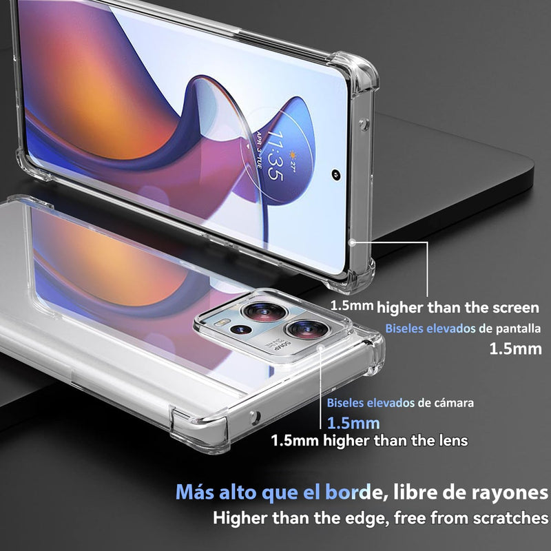 Chargez l&#39;image dans la visionneuse de la galerie, Motorola Moto Edge 30 Fusion/Moto S30 Pro - AirPillow Cushion Transparent Soft Clear TPU Four Corners Protective Case - Polar Tech Australia
