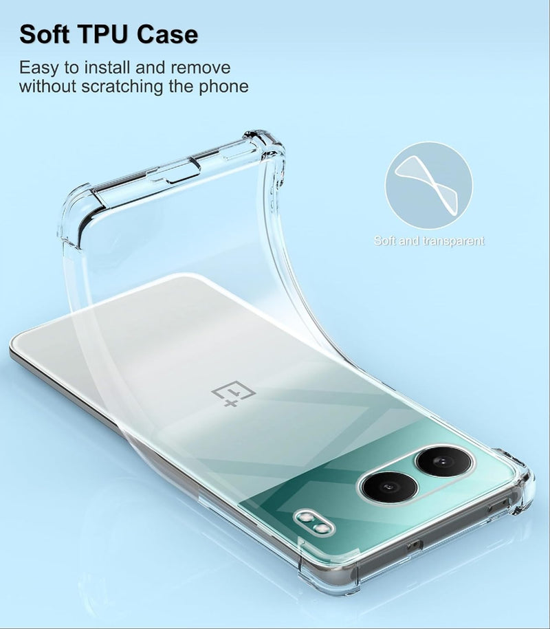 Chargez l&#39;image dans la visionneuse de la galerie, OnePlus 1+Nord 4 - AirPillow Cushion Transparent Soft Clear TPU Four Corners Protective Case - Polar Tech Australia
