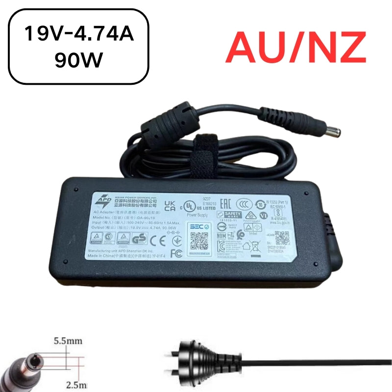 Load image into Gallery viewer, [19V-4.74A/90W][5.5x2.5] Gigabyte Q1432A Laptop AC Power Supply Adapter Charger - Polar Tech Australia

