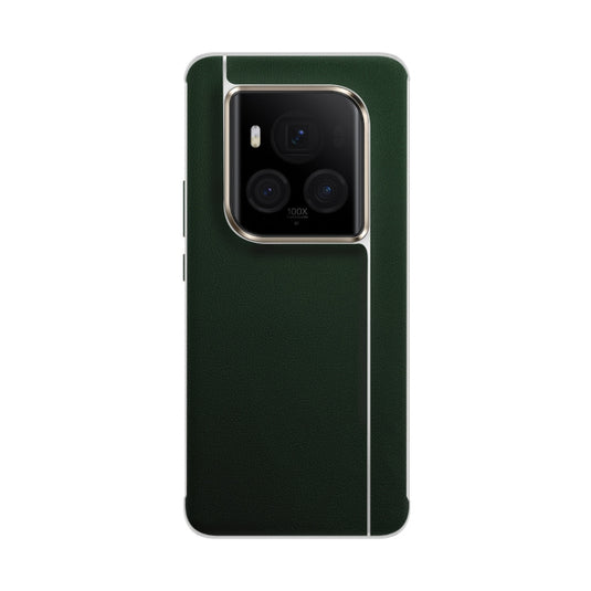 Honor Magic6 Ultimate (BVL-AN20) - Litchi Grain Leather Plating Frameless Protective Case